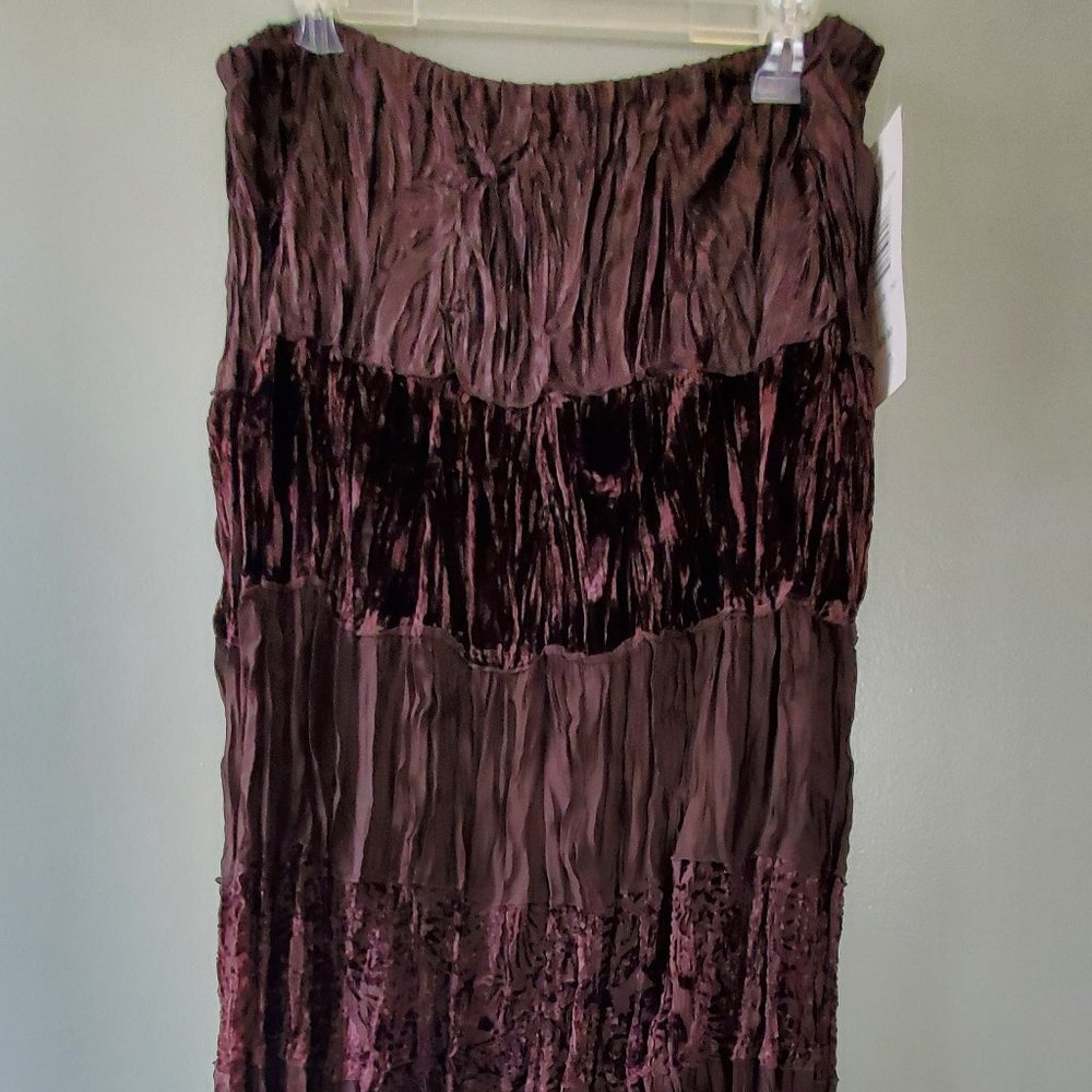 Allison Taylor Chocolate Tiered Layer Skirt